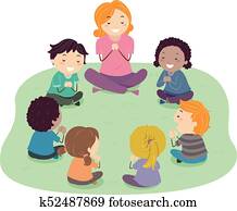 Stickman Kids Teacher Prayer Illustration Stickman Kids Teacher Prayer Illustration
