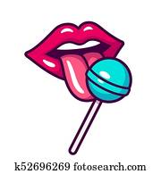 weiblich, lippen, ablecken, lutscher weiblich, lippen, ablecken, lutscher