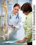 at the doctor's office