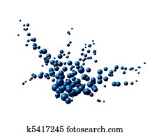 Blue particles explosion Blue particles explosion