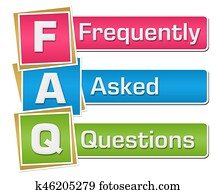 FAQ - Frequently Asked Questions Colorful Vertical FAQ - Frequently Asked Questions Colorful Vertical