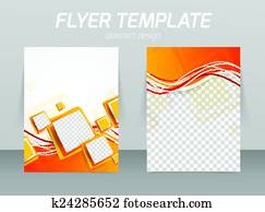 Abstract flyer template design Abstract flyer template design