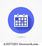 calendário, ícone