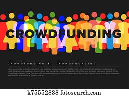 einfache, crowdsourcing, begriff, gemacht, von, leute, heiligenbilder einfache, crowdsourcing, begriff, gemacht, von, leute, heiligenbilder