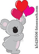 Koala Heart Balloons Koala Heart Balloons