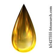 Oil Drop with reflections Oil Drop with reflections
