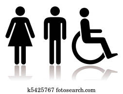 Toilet symbols disabled Toilet symbols disabled