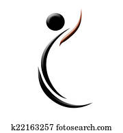 Abstract Logo for swimming or fitne Abstract Logo for swimming or fitne