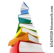 Books tower whants to flay