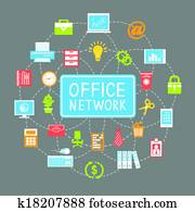 Business office networking and communication Business office networking and communication