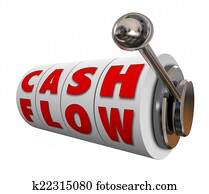 Cash Flow Slot Machine Wheels Increase Income Revenue Money
