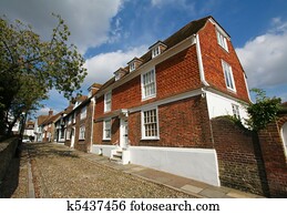 Cobblestone street in Rye