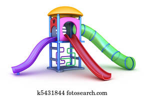 Colorful playground for childrens. Colorful playground for childrens.