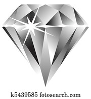 diamond against white diamond against white