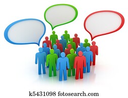 diferent, anskuelser, av, folk, gruppe