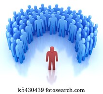 orador, y, grupo de las personas