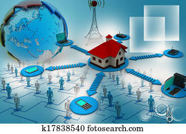 Smart home concept Smart home concept