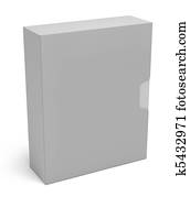 Software box isolated on white