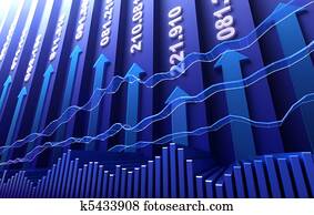 stock market, abstrakt, hintergrund