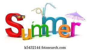 מילה, קיץ, עם, צבעוני, מכתבים