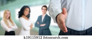 ビジネス, 専門家, 揺れている手