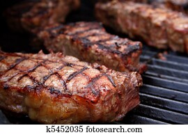 Barbecued Steaks Barbecued Steaks