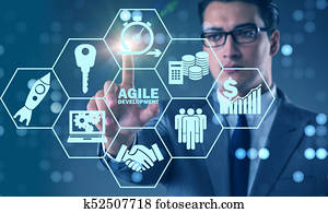 conceito, de, ágil, software, desenvolvimento