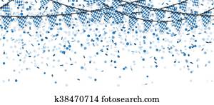 seamless, וקטובארפאסט, גירלנדות, עם, קונפטי