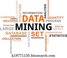 מילה, ענן, -, נתונים, חפור