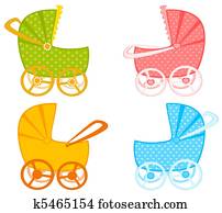 乳母車 イラストギャラリー 1000 乳母車 アート Fotosearch