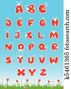 abc, alfabeto latino