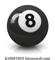 Eight billiard ball Eight billiard ball