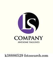 LS letter logo LS letter logo