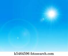 Sun on a clear sky