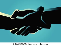 Two hands holding each other strongly Two hands holding each other strongly