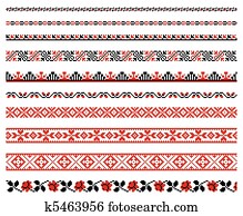 Ukrainian embroidery ornament Ukrainian embroidery ornament