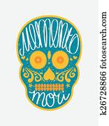 멕시코 인, 설탕, 머리, 와, 