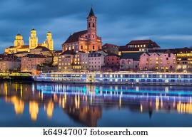 cidade velha, de, passau, alemanha cidade velha, de, passau, alemanha