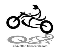 Extreme biker on motorcycle Extreme biker on motorcycle