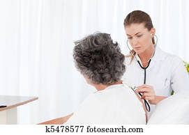 krankenschwester, aufpassen, sie, patient