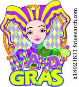 Mardi Gras harlequin design Mardi Gras harlequin design