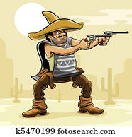 mexican bandit with gun in prairie mexican bandit with gun in prairie