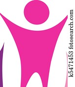 mujeres, grupo, /, comunidad, icono