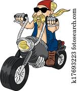 אופנוען, איש