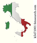 איטליה, מפה, 2