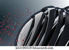 3D striped decorative balls. 3D striped decorative balls.