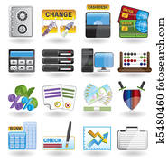 bank, business, finance and office