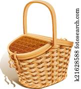 Picnic Basket Clip Art Vectors | Our Top 1000+ Picnic Basket EPS Images