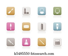 cosmetic and make up icons cosmetic and make up icons