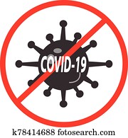 COVID-19 icon on white background. flat style. stop novel coronavirus icon for your web site design, logo, app, UI. coronavirus 2019 symbol. stop coronavirus sign. virus wuhan from china. COVID-19 icon on white background. flat style. stop novel coronavirus icon for your web site design, logo, app, UI. coronavirus 2019 symbol. stop coronavirus sign. virus wuhan from china.
